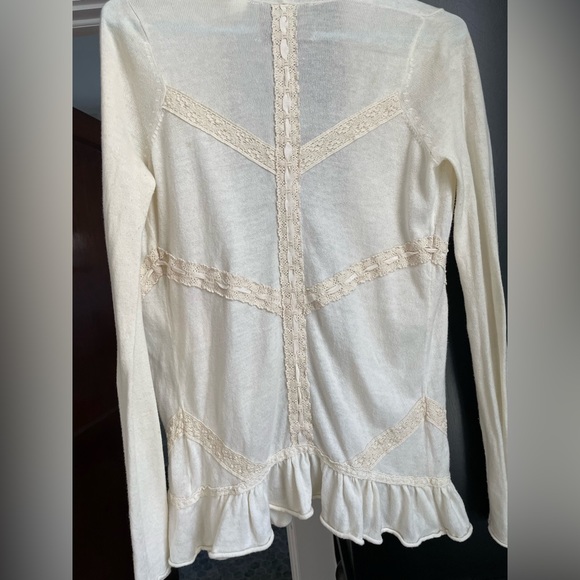 Anthro Guinevere lightweight cotton cardigan. XS - Picture 3 of 5